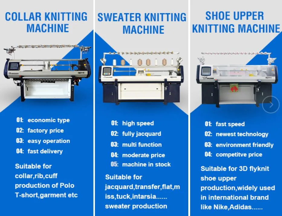 New Model Computerized Knitting Machine for Socks Hat and Scarf Sweater Collar School Uniform Jersey Shoe Upper Cardigan